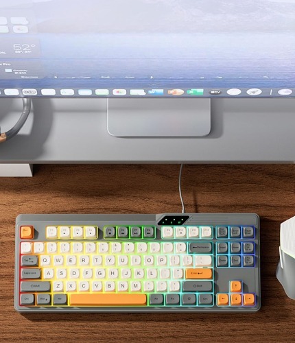 Combo Teclado Mec&aacute;nico Silencioso y Rat&oacute;n Oficina