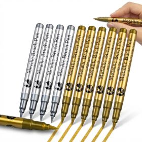 Plumones Metalizados Dorado Y Plateado Para Lettering