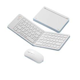 Teclado Plegable Bluetooth Inal&aacute;mbrico con Rat&oacute;n para Port&aacute;til, Tablet y Celular - Kit Completo