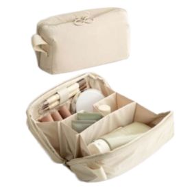 Bolsa de maquillaje grande impermeable para viaje y cosm&eacute;ticos