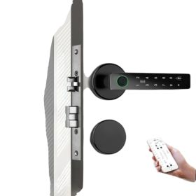 Cerradura Inteligente Huella Dactilar y Contrase&ntilde;a para Puertas de Madera - Seguridad Hogar y Oficina