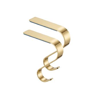 2 Ganchos De Mesa Acero Inoxidable Sin Agujeros