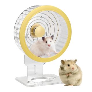 Rueda Para Hámster Sannian Silenciosa Transparente - Juguete Divertido para Mascotas