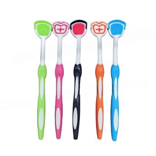 Cepillo Limpiador Lingual Orabrush Detec para Recubrimiento, Higiene Bucal