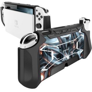 Funda Protectora Mumba SUPCASE para Nintendo Switch OLED Anticaídas Antideslizante con Agarre Avanzado - Carcasa para Consola Portátil y Módulo Base Plug-in