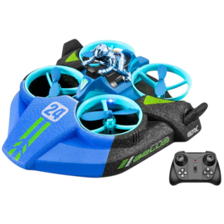 Lancha Hovercraft RC 3 en 1 para Niños | Juguete Acuático Alta Velocidad con Control Remoto | Regalo Cumpleaños