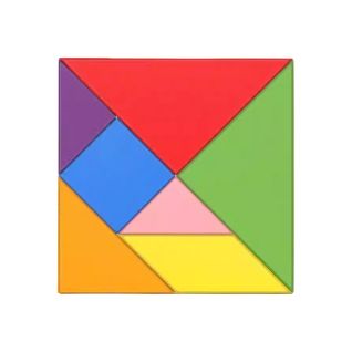 Tangram Educativo Madera Matemáticas Primaria Rompecabezas Inteligente Juguete Didáctico