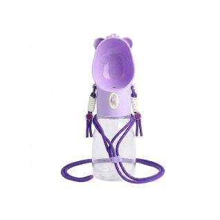 Botella Portátil Para Mascotas Con Bebedero Y Comedero