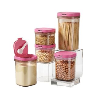 Caja Almacenamiento Leche En Polvo Café Portátil Colores