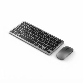 Combo Teclado Y Mouse Inalámbrico Ultrafino Silencioso Bluetooth Carga