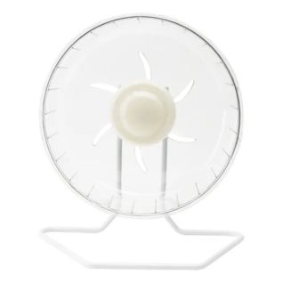 Rueda para Hámster Transparente Grande - Juguete Deportivo para Mascotas (Erizo, Ardilla, Hámster Dorado)