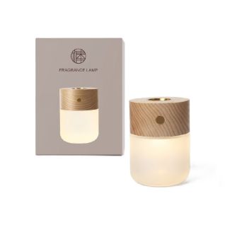 Difusor de Aromas Estilo Madera con Lámpara de Noche Regulable