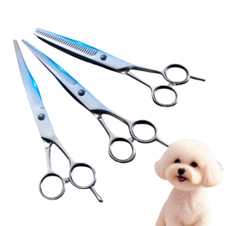 Kit Tijeras Peluquería Canina Profesional Perros Gatos Belleza Corte Pelo Bibie