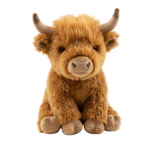 Peluche Vaca de Las Tierras Altas Escocesa Suave Decorativo