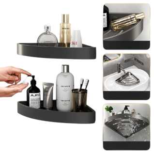 Estante Esquinero Baño Acero Inoxidable 304 Sin Taladro Canasta Gel Ducha