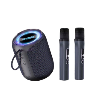 Altavoz Bluetooth Yeahbox 40W resistente al agua con micrófonos