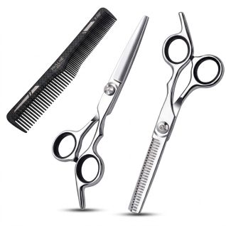 Set Tijeras Profesionales para Cortar Cabello y Flequillo