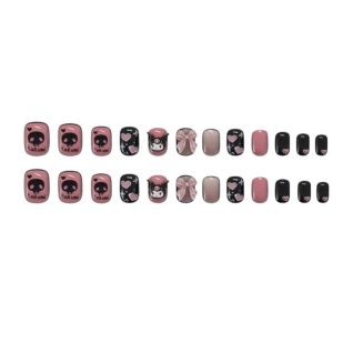 Set Manicura Uñas Postizas Pegatinas Kawaii