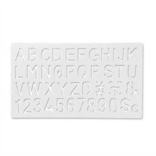 Plantilla Stencil De Letras Y Números Para Decoración