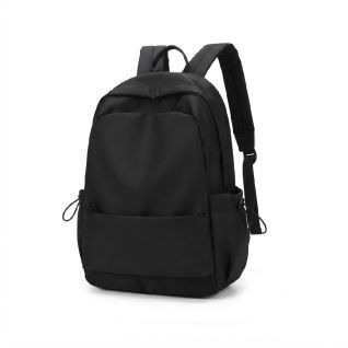 Mochila negra espaciosa para portátil