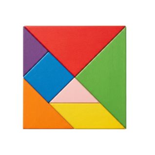 Rompecabezas Tangram Educativo Y Didáctico En Madera