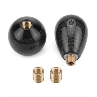 Perilla de palanca cambios fibra de carbono para auto