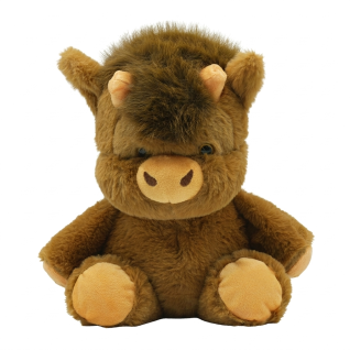 Muñeco de Peluche Vaca Escocesa Peluda de Colección y Regalo