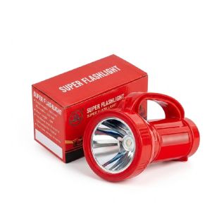 Linterna Led Recargable Roja De Alta Potencia Con Mango Ergonómico