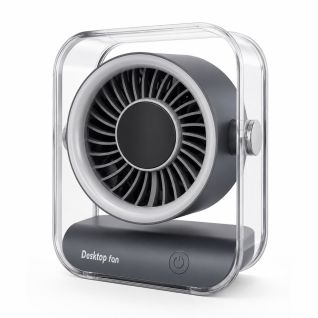 Mini Ventilador de Escritorio Silencioso USB Recargable de Alta Potencia