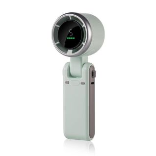 Mini Ventilador Portátil Recargable Plegable USB Pantalla Digital Alta Velocidad