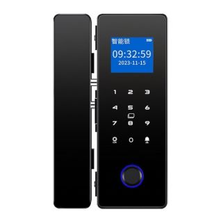 Cerradura Digital Para Puerta De Vidrio Con Huella Y Clave