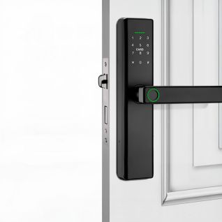 Cerradura Inteligente Huella Dactilar y Contraseña para Puerta de Madera - Hogar, Oficina, Apartamento y Dormitorio con Control Remoto