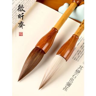 Pincel de caligrafía grande de lobo y mixto para escritura china