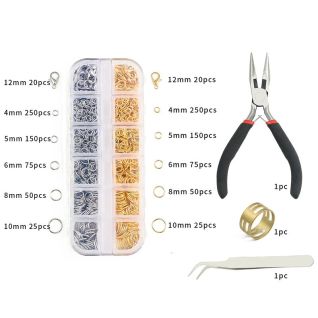 Kit Cierres Langosta Anillas Abertura Pulseras Dijes DIY