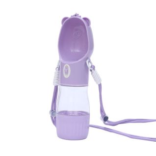 Botella Portátil para Mascotas con Bebedero y Comedero Integrado | Ideal para Paseos y Viajes