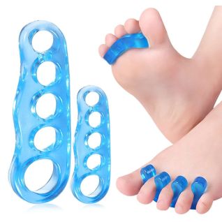 Separadores de Dedos de Silicona para Yoga y Manicura - Corrector y Alivio del Dolor