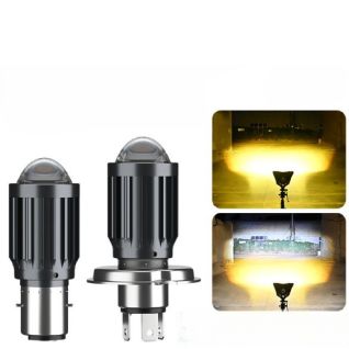 Bombilla LED H4 Moto Eléctrica 12V-60V Faro Amarillo