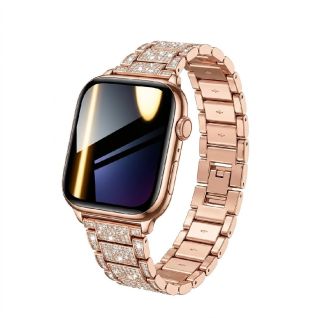 Reloj Inteligente Mujer Dorado Resistente Agua Sincroniza Celular