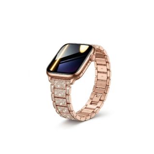 Reloj Inteligente Mujer Dorado Resistente Agua Sincroniza Celular
