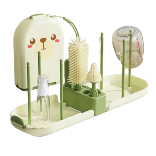 Set Cepillos Botellas Bebé con Caja Viaje y Secado