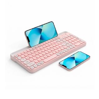 Teclado Bluetooth Silencioso para Tablet Móvil Portátil