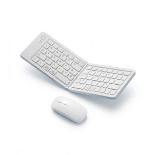 Teclado Plegable Bluetooth Inalámbrico Con Ratón Para Portátil, Tablet