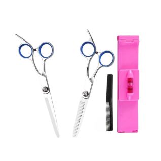 Set de Tijeras y Cortapelo Profesional para Corte de Cabello en Casa - Ideal para Flequillo