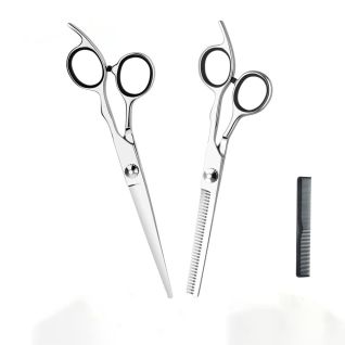Tijeras Peluquería Bagiaal Profesionales Corte Fino Cabello Dientes Planos Flequillo Set Casa