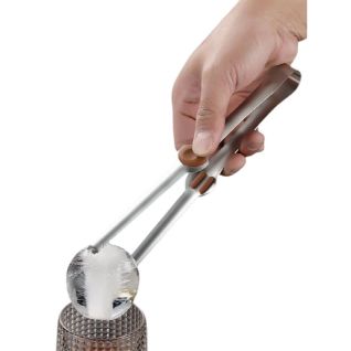 Pinzas para Cubitos de Hielo Largos Antideslizantes Acero Inoxidable 304 Grosor Aumentado para Café, Limón, Fruta