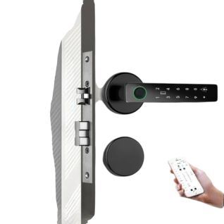 Cerradura Inteligente Huella Dactilar y Contraseña para Puertas de Madera - Seguridad Hogar y Oficina