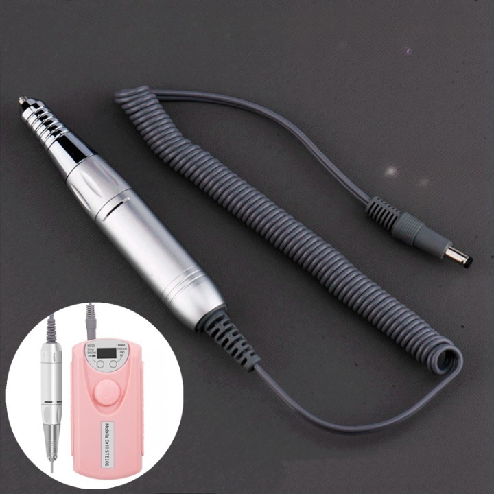 Fresadora Profesional U&ntilde;as Manicura Recargable - Incluye Accesorios, Mango, Cargador y L&aacute;mpara Terapia LED